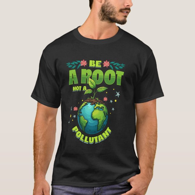 Jorddags anti-förorenings miljö t shirt (Framsida)