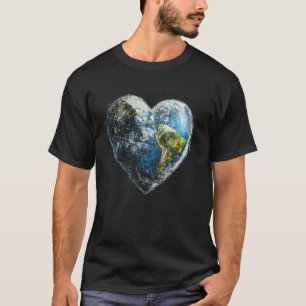 Jorddags Hjärtplaneten Miljömedvetenhet Klimat T Shirt