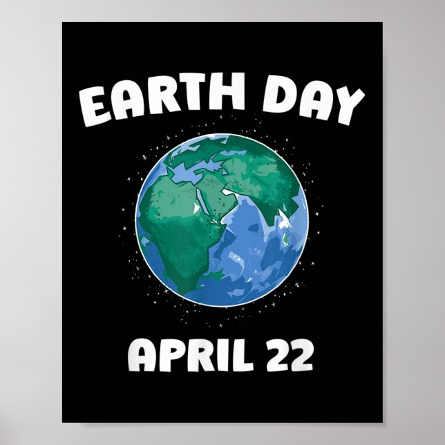 Jorddags miljöskydd planet värld Cl Poster (Framsidan)