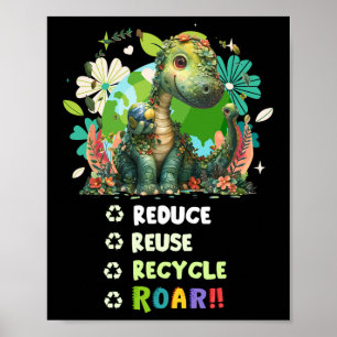 Jorddagskonfektionsidea, För barn och bojor, dinos Poster