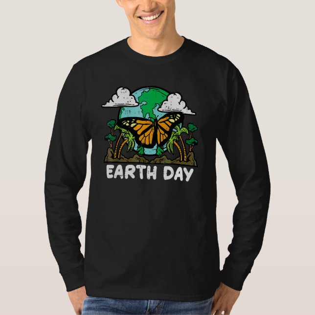 Jorddagsmat, Monarch Butterfly Cute Environment Ma T Shirt (Framsida)