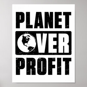 Jorddagsplanet över vinsten Miljöklimat Poster