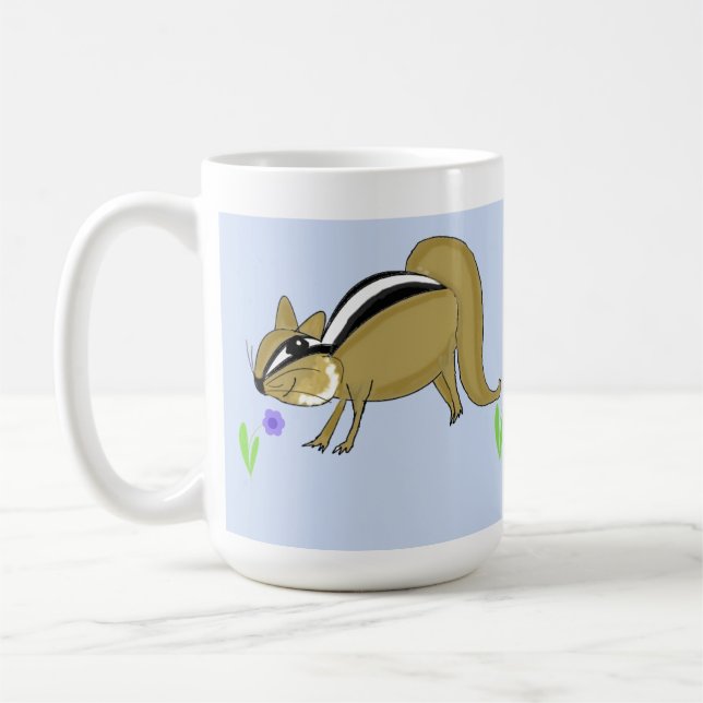 Jordekorrar med blommor kaffemugg (Vänster)