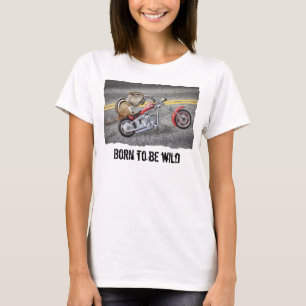 Jordekorrebiker som rider en motorcykel t-shirt