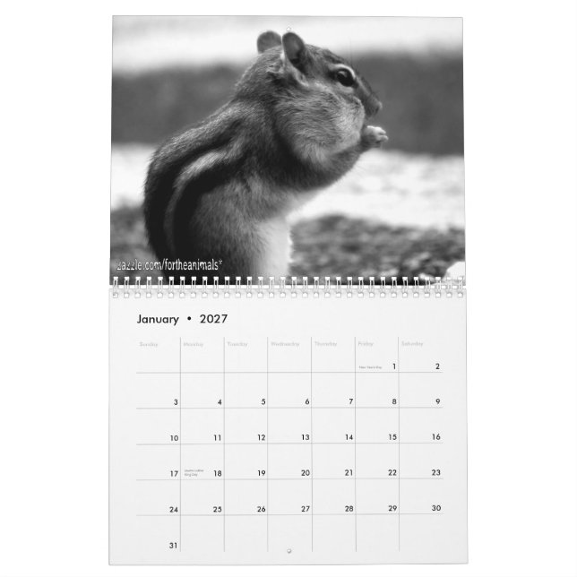 Jordekorrekalender 2010 kalender (Jan 2027)
