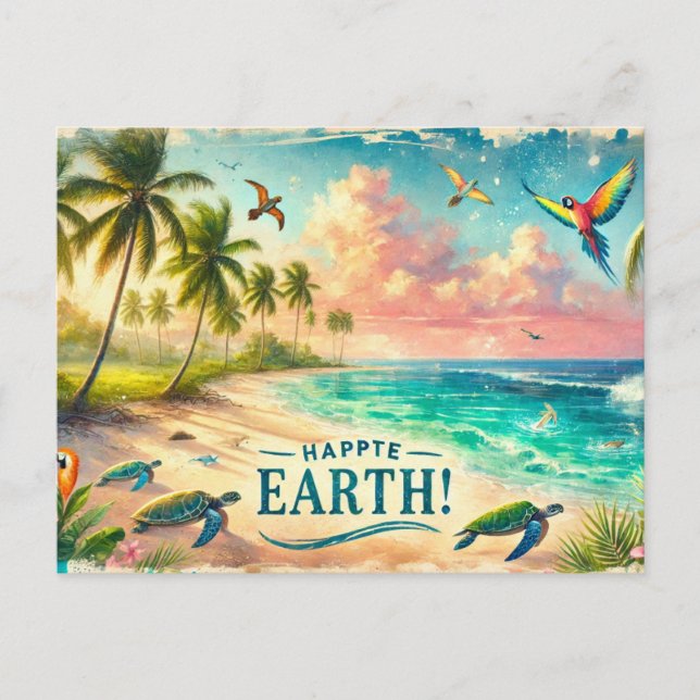 Jorden, 22 april vykort (Framsida)