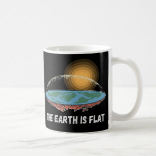 Jorden är en platt humoristisk teori kaffemugg