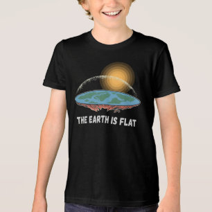 Jorden är en platt humoristisk teori t shirt