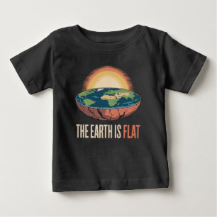 Jorden är en platt humoristisk teori t shirt
