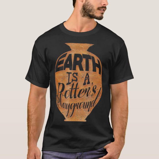 Jorden är en Potters lekplatta T Shirt (Framsida)