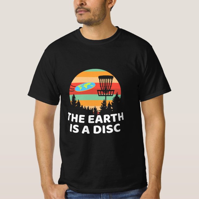 Jorden är en skivgolf t shirt (Framsida)