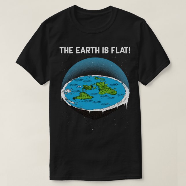 Jorden är Flat 4 T Shirt (Design framsida)