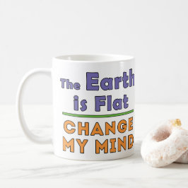 Jorden är Flat Coffee Mugg