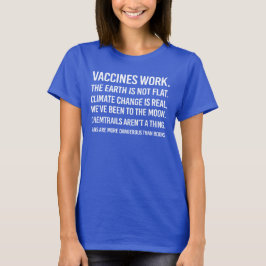 Jorden är inte plan och klimatförändringarna är ve t shirt