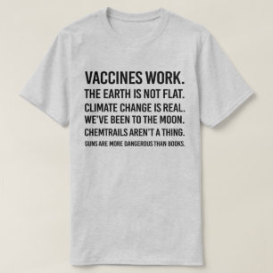 Jorden är inte plan och klimatförändringarna är ve t shirt