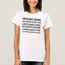 Jorden är inte plan och klimatförändringarna är ve t shirt