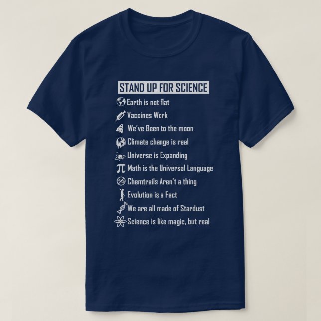 Jorden är inte plana vacciner Arbeta en lustig vet T Shirt (Design framsida)