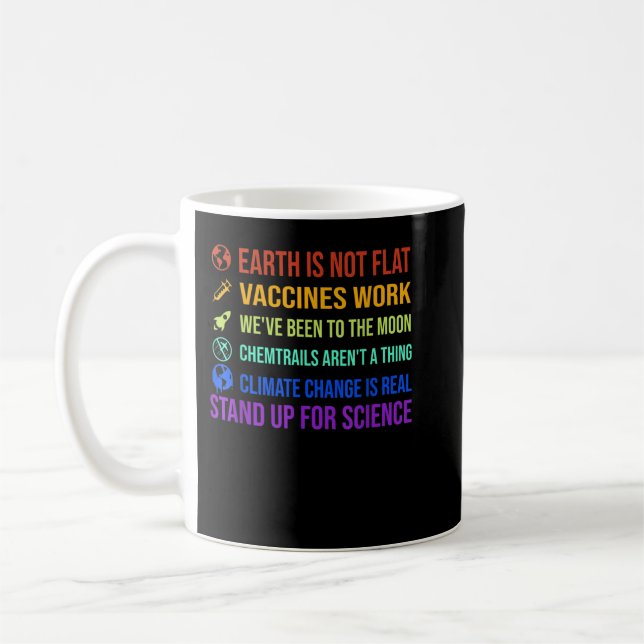 Jorden är inte plana vacciner Arbetsvetenskap i Må Kaffemugg (Vänster)