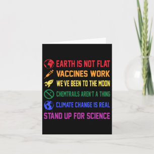 Jorden är inte platt Vacciner fungerar Klimatförän Kort