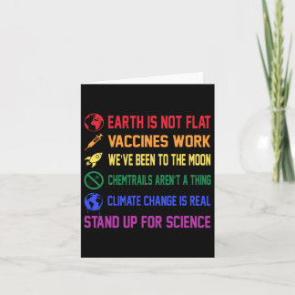 Jorden är inte platt Vacciner fungerar Klimatförän Kort