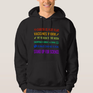 Jorden är inte platt Vacciner fungerar Rollig vete Hoodie