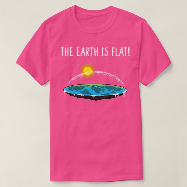 Jorden är platt 6 t shirt (Design framsida)