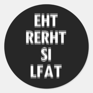 Jorden är platt runt klistermärke