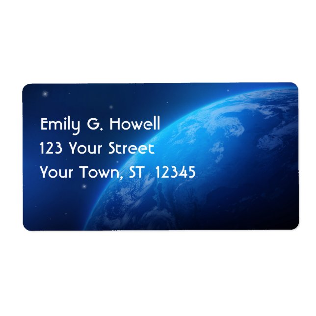 Jorden Avery-etikett Fraktsedel (Framsidan)