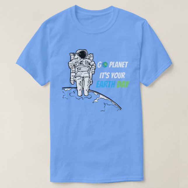 Jorden Dag 0 - Gå planeten och din Jorden Dag TShi T Shirt (Design framsida)