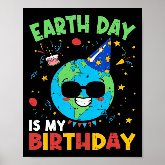 Jorden dag är min födelsedag, min födelsedag, milj poster (Framsidan)
