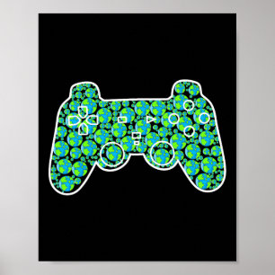 Jorden Dag Gaming Den vackra jorddagen Boys Kids S Poster