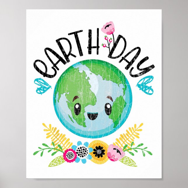 Jorden Dag-nun-grafik Poster (Framsidan)