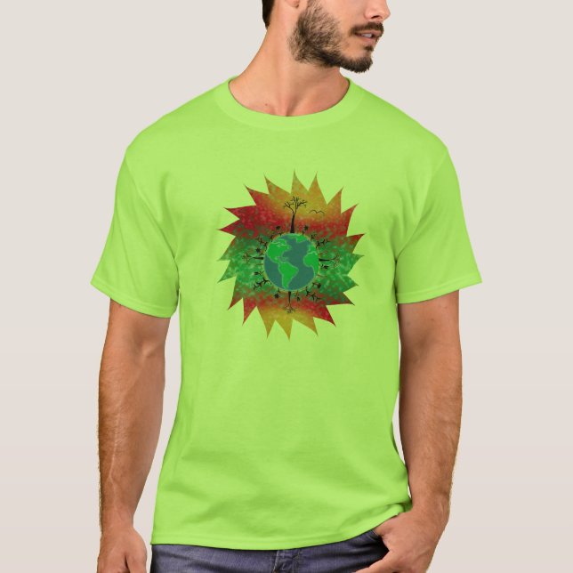 Jorden dag ~ Soluppgång T Shirt (Framsida)