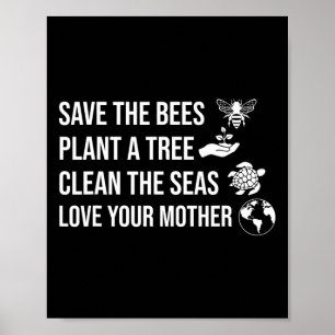 Jorden Dag Spara Bes-anläggningen rengör mer Träd Poster