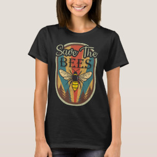 Jorden Day Spara The Bees Retro Graphic Earth Day  T Shirt