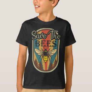 Jorden Day Spara The Bees Retro Graphic Earth Day T Shirt