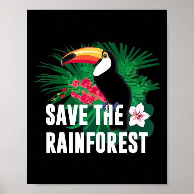 Jorden Day Spara The Rainforest Poster (Framsidan)