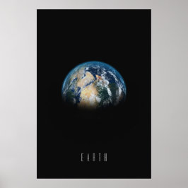 Jorden - den blå marbeln och vår levande hemplanet poster
