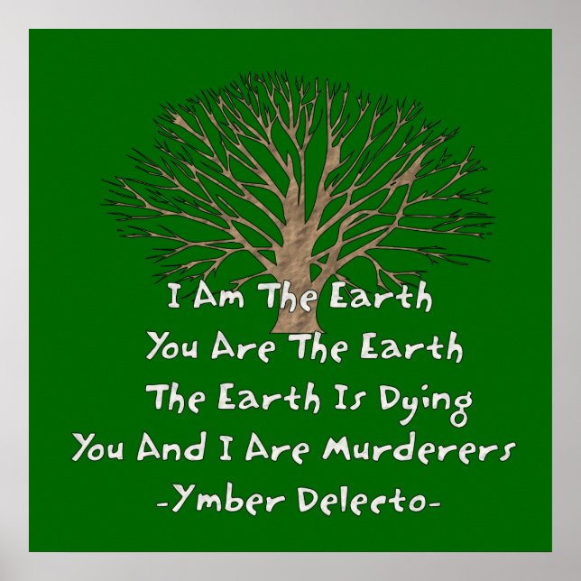 Jorden dör poster (Framsidan)