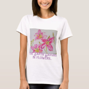 Jorden döttrar i blommor så plantera en Garden Lil T Shirt