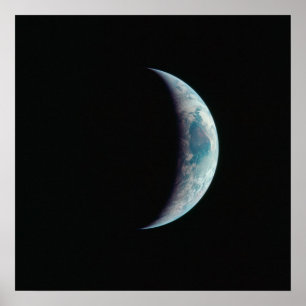 Jorden enligt Apollo 11 Poster