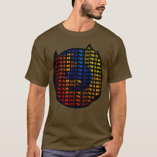 JORDEN FINNS PÅ BRANDFIREFOX-UTSKRIFT T SHIRT