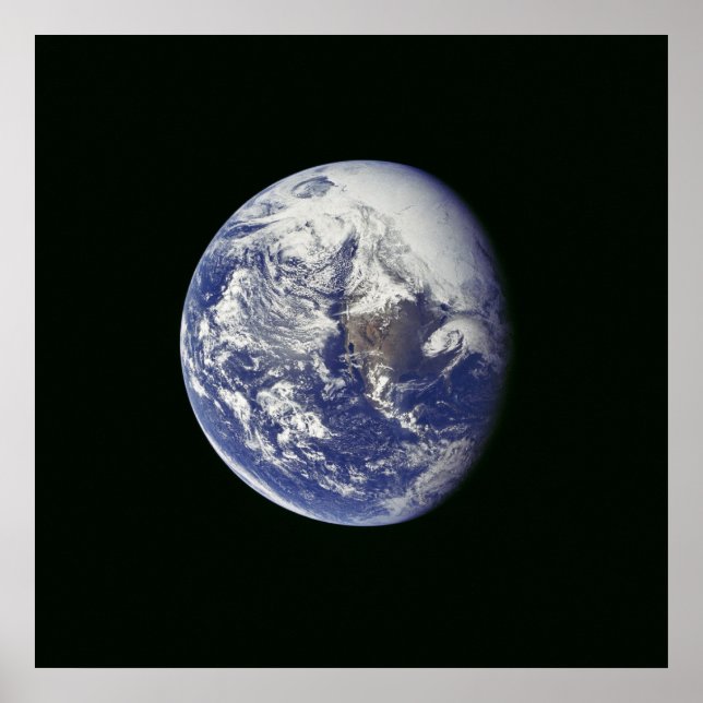 Jorden från Apollo 16 Poster (Framsidan)