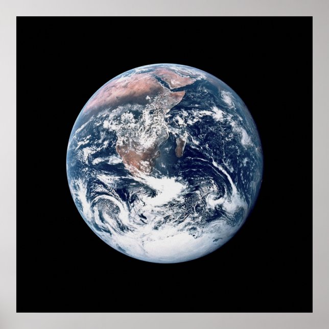 Jorden från Apollo 17 Poster (Framsidan)
