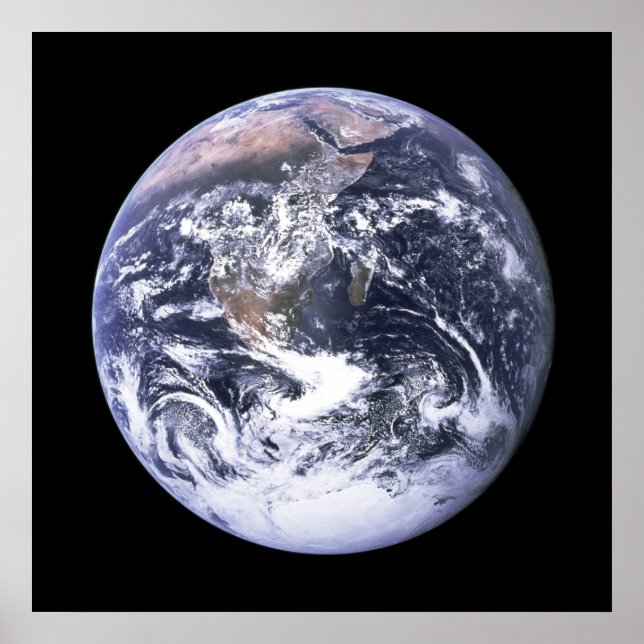 Jorden från Apollo 17 Poster (Framsidan)