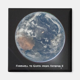 Jorden från Artemis II Magnet