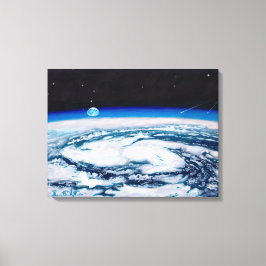 Jorden från en centrifugeringshöjd: Canvas Standar