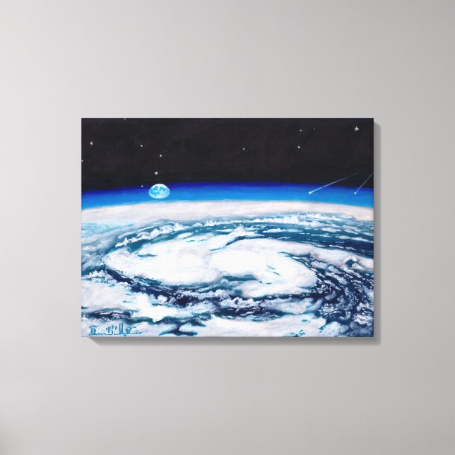 Jorden från en centrifugeringshöjd: Canvas Standar (Framsida)