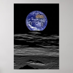 Jorden från måne poster