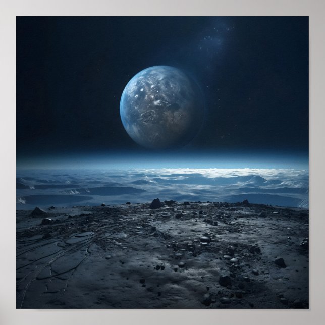 Jorden från Måne Poster (Framsidan)